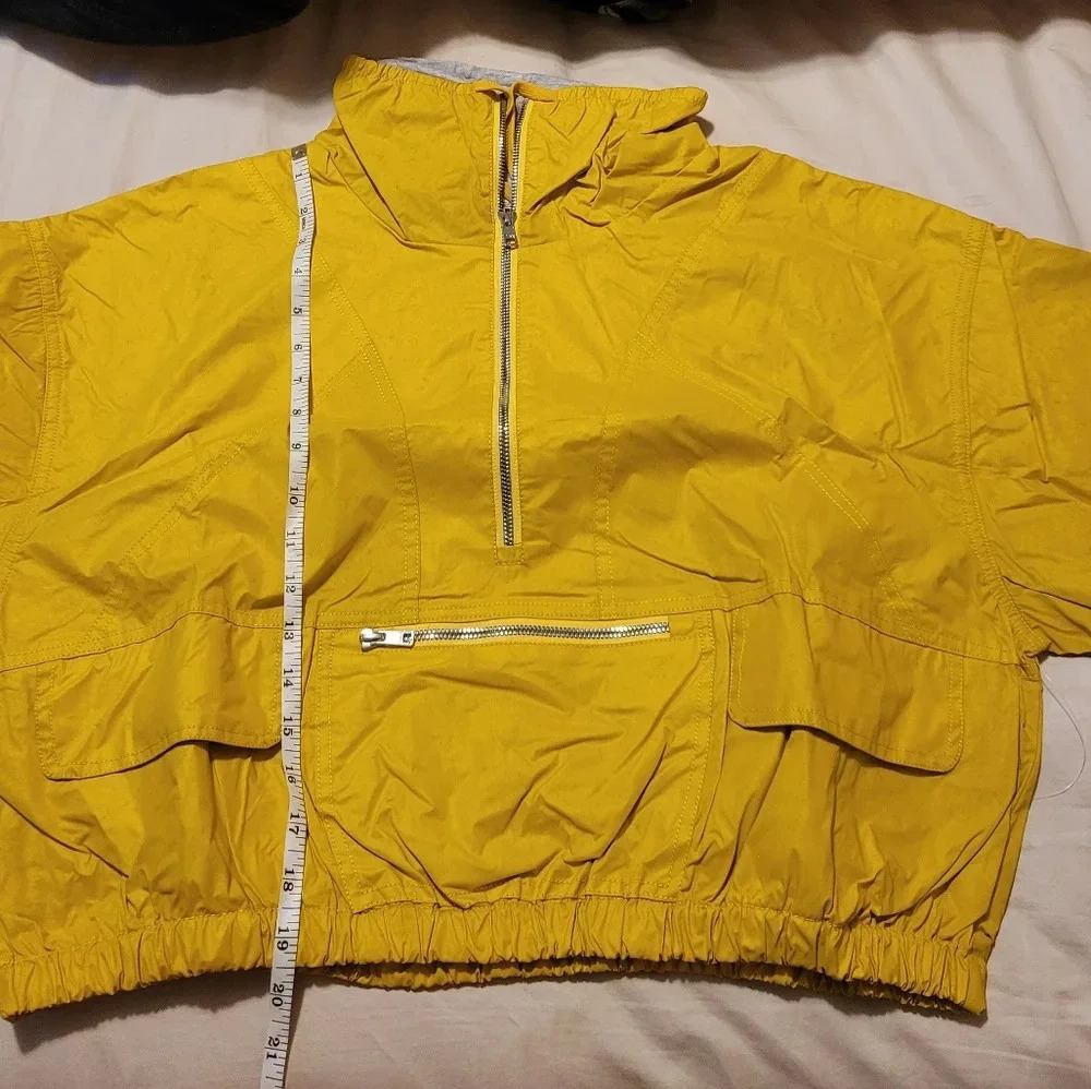 Free People movement reflective gold jacket Medium - Picture 7 of 11